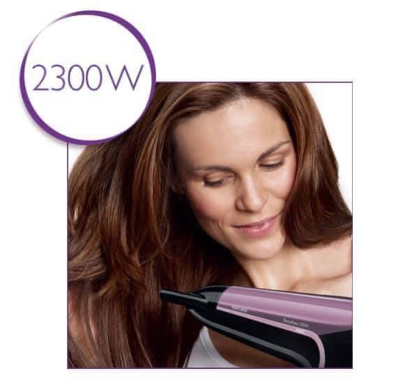Máy sấy tóc chuyên nghiệp Philips HP8236 này tạo ra luồng khí mạnh với công suất lên đến 2300W