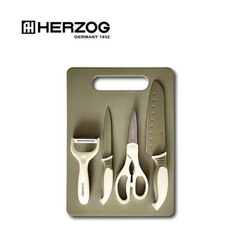 Set dao, kéo, nạo, thớt 5 món Herzog Germany