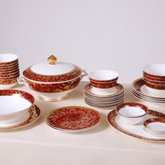 Bộ đồ ăn hoa dây đỏ KV 41 món SPEDONA