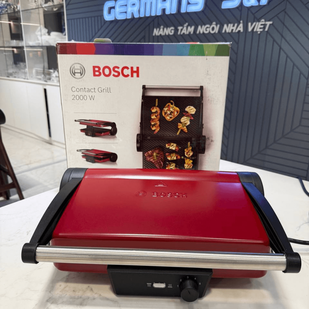Máy nướng đa năng 2in1 BOSCH TCG4104 màu đỏ