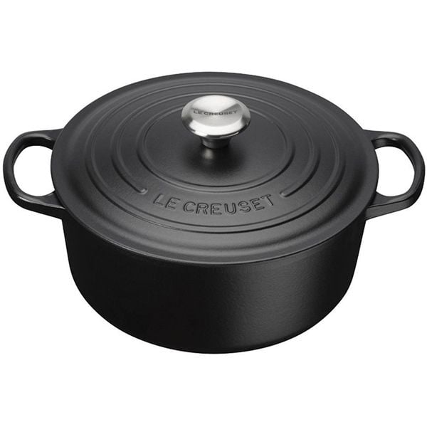 Nồi gang Le Creuset 18cm màu đen nhám schwarz matt