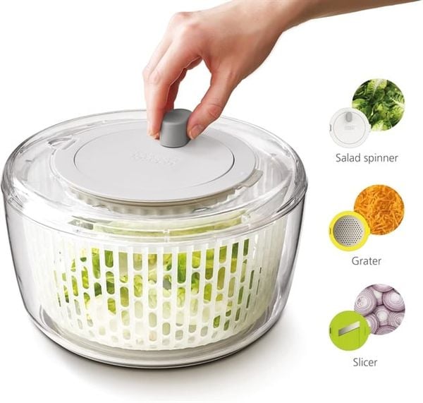 Rổ quay rau salat 3 món Joseph Joseph 20200 Duo Multi-Prep