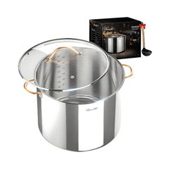 Nồi inox 304 cao cấp Ciwete 32cm nắp kính