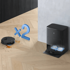 Robot hút bụi lau nhà Ecovas Deebot T30s pro màu đen