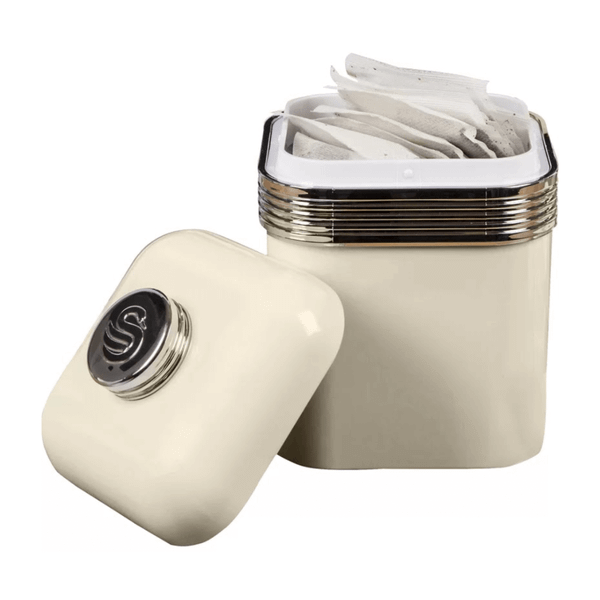 Set 3 hộp đựng cà phê, trà và đường SWAN màu kem