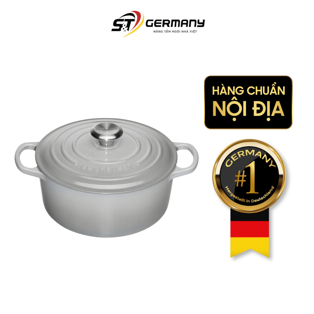 Nồi gang Le Creuset 24cm màu xám nebelgrau