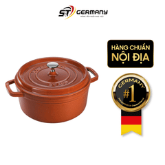 Nồi tròn STAUB Cocotte Cannelle 24cm màu cam quế