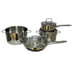 Bộ nồi WMF Astoria 4 món kèm quánh và chảo thép WMF 28cm