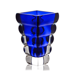 Bình hoa pha lê Rogaska Adria 25cm màu xanh dương