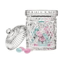 Hũ đưng kẹo, bánh quy pha lê Godinger Dublin không màu