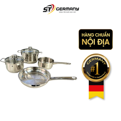 Bộ nồi WMF Diadem Plus 4 món kèm quánh và chảo thép WMF 24cm