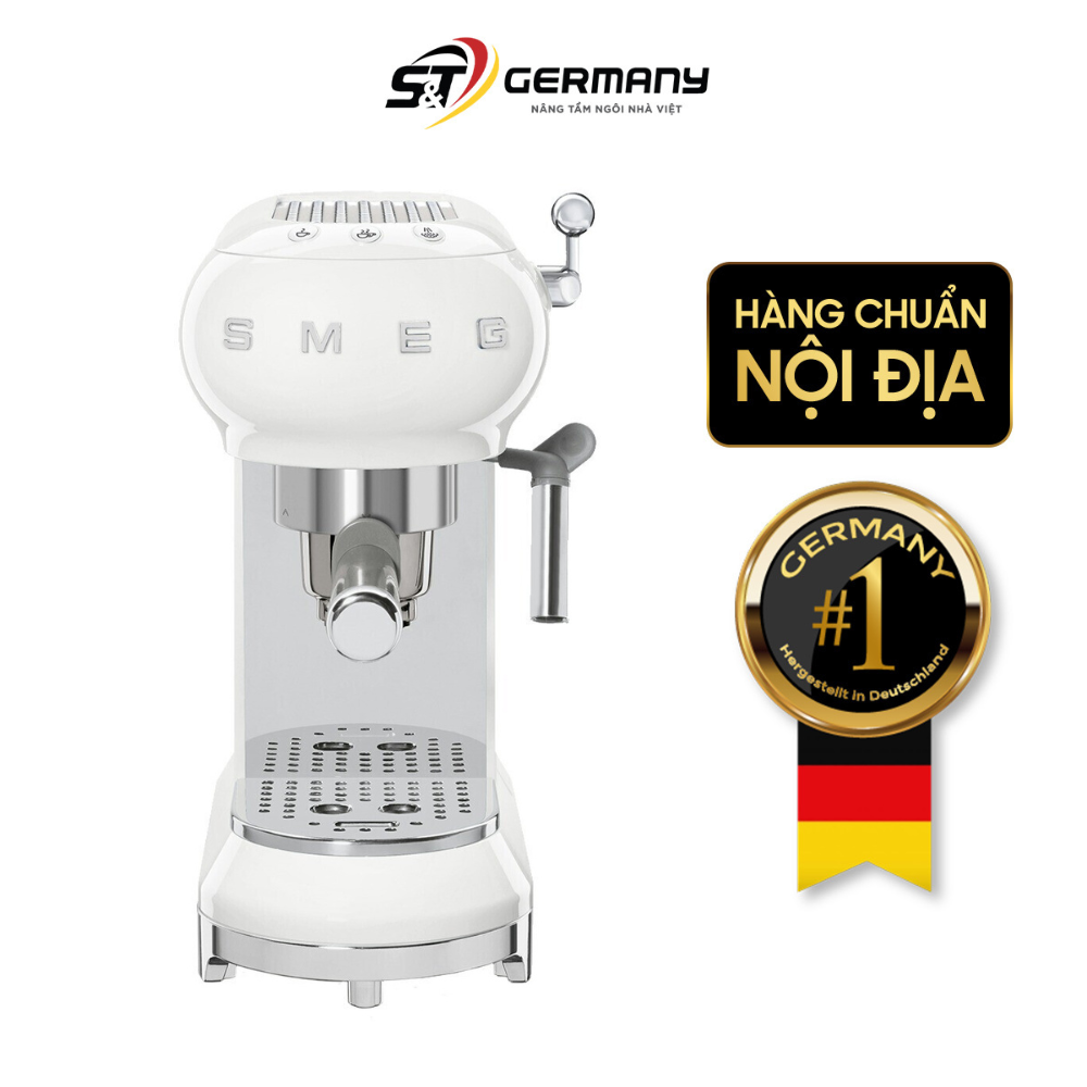 Máy pha cà phê SMEG ECF01WHEU màu trắng