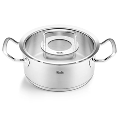 Nồi thấp Fissler Original Pro 20cm 2,9 lit vung kính