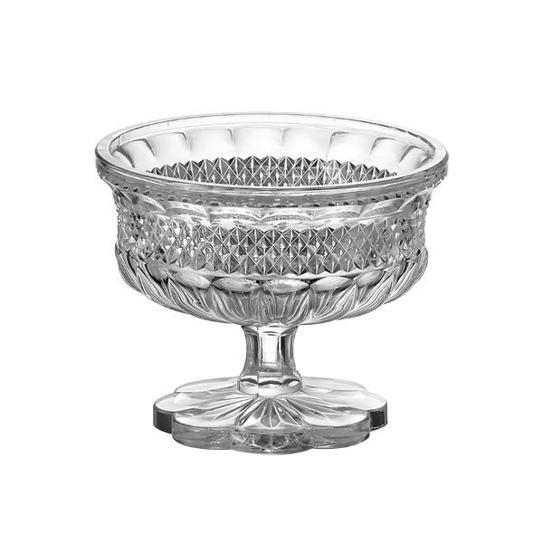 Thố pha lê có nắp chân đế Bohemia Alexandria 15cm