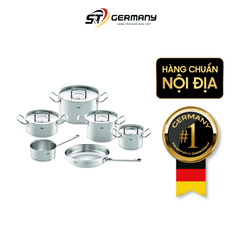 Bộ nồi Fissler Profi set 6 món kèm quánh và chảo inox size 24cm vung inox made in Germany
