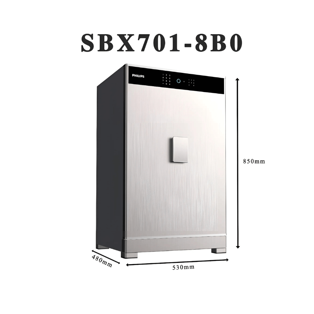 Két sắt Philips SBX701-8B0 150 Kg màu xám