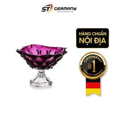 Chân bồng pha lê Bohemia Samba màu tím 30,5cm