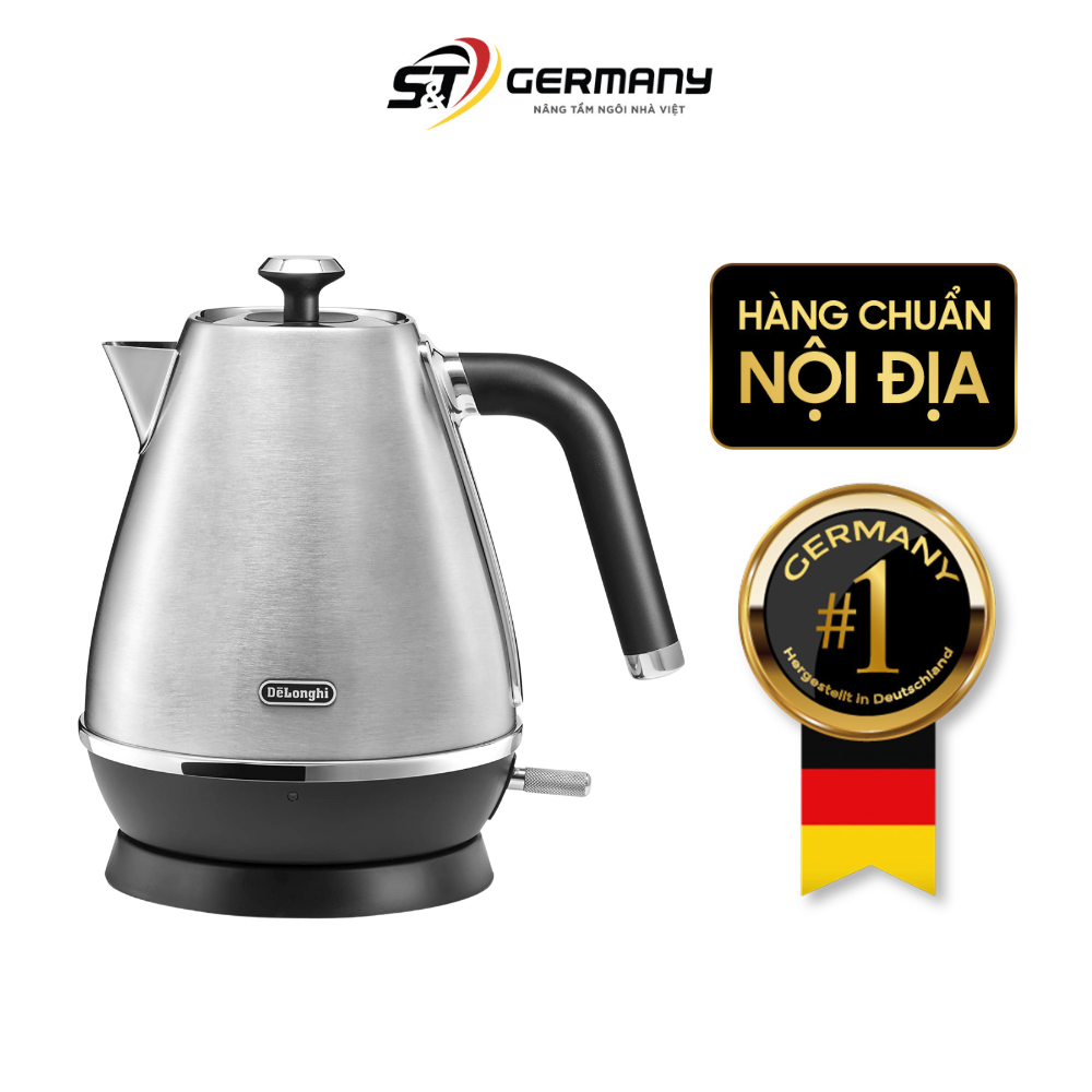 Ấm siêu tốc De'Longhi Distinta X 1,7L màu inox