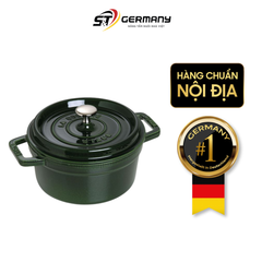 Nồi tròn STAUB Cocotte B-GR 22cm màu xanh lá