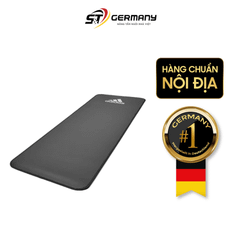 Thảm tập Yoga Adidas màu xám viền đen