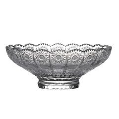 Mâm bồng pha lê đế liền tròn M57 Bohemia size 25cm