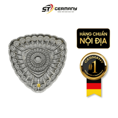 Đĩa pha lê Bohemia M57 tam giác đường kính 30cm