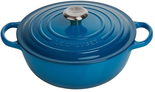 Nồi sâu lòng Le Creuset La Marmite 26cm màu xanh nước biển marseille