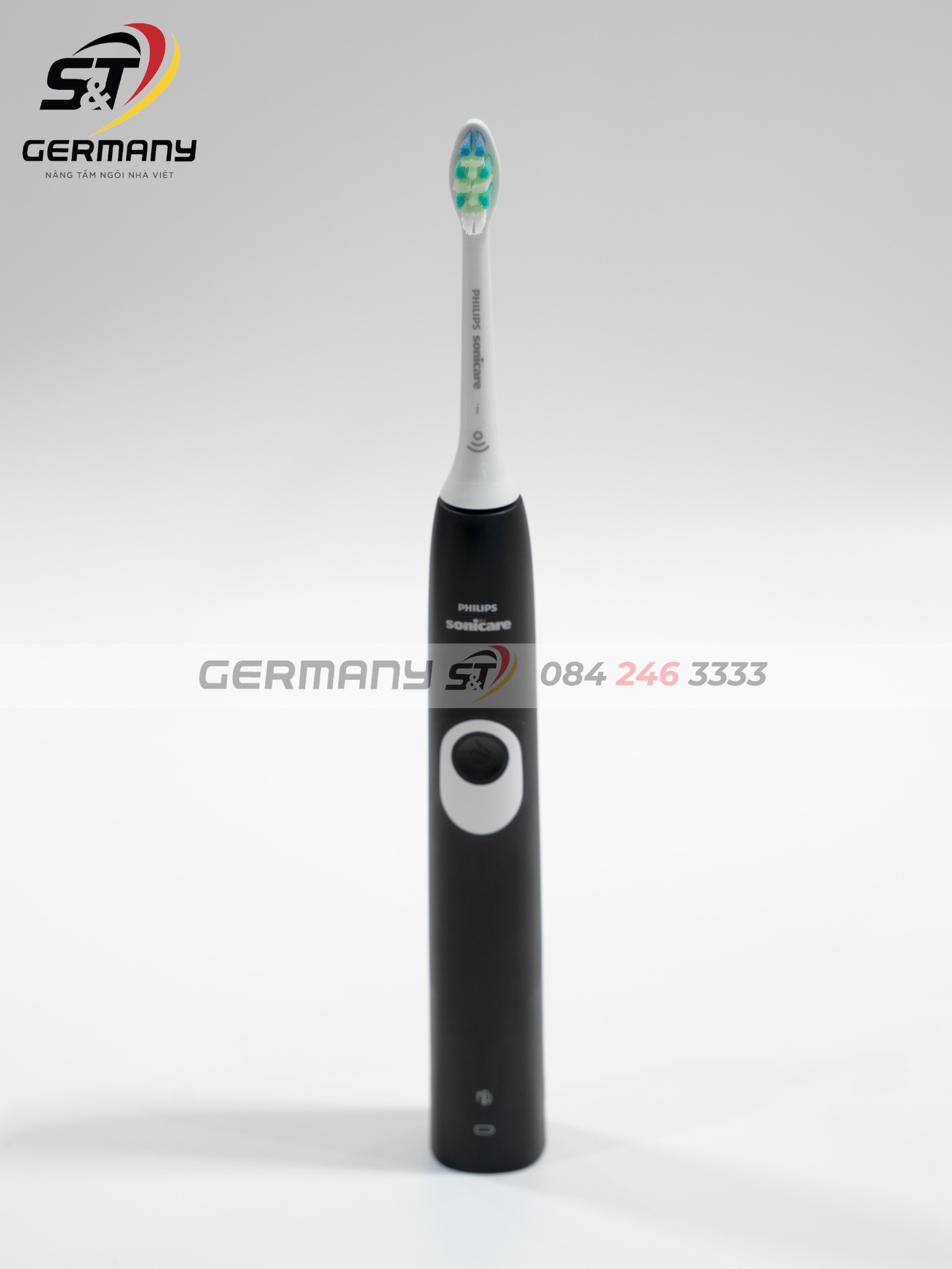 Set 2 bàn chải điện Philips Sonicare HX6232/41 đen hồng - Germany S&T