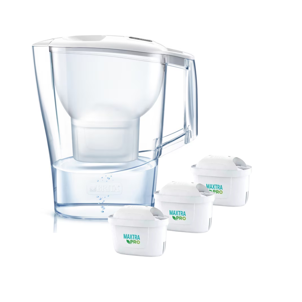 Bình lọc nước BRITA Aluna MX Pro white 2,4L kèm 3 lõi lọc