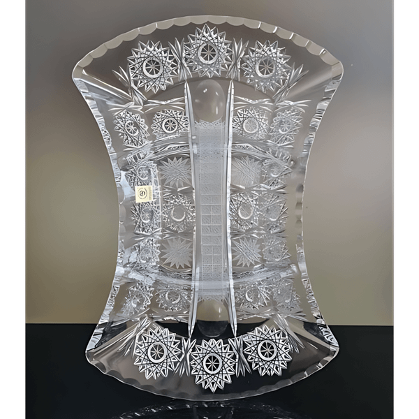 Đĩa eo pha lê mài BOHEMIA 30cm