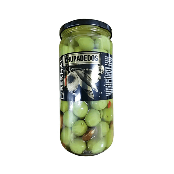 Lọ oliu xanh Bernal ngâm tỏi ớt nhập khẩu nguyên lọ từ Tây Ban Nha (685g)
