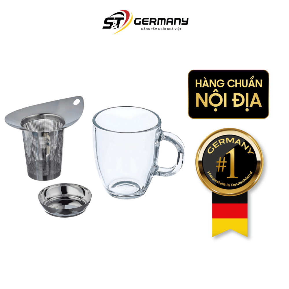 Set cốc kèm lưới lọc trà Bodum 350ml made in EU