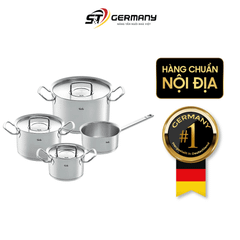 Bộ nồi Fissler Profi set 4 món kèm quánh vung inox made in Germany