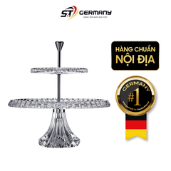 Khay bánh 2 tầng Rogaska Crown Jewel