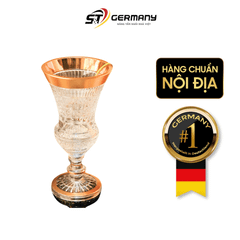 Lọ hoa cúp pha lê khảm vàng Arcade 35,5cm