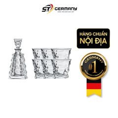 Bộ bình rượu pha lê Bohemia Casablanca gồm 1 bình 0,7L và 6 cốc 300ml