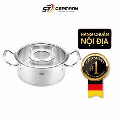 Nồi thấp Fissler Original Pro 20cm 2,9 lit vung kính