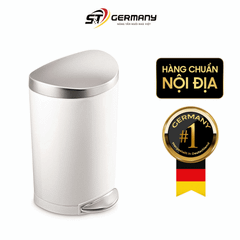 Thùng rác bán nguyệt Simplehuman 10l màu trắng