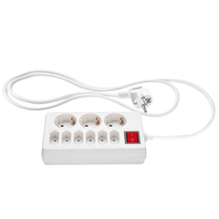 Ổ cắm điện SILVERCREST 9 ổ cắm màu trắng