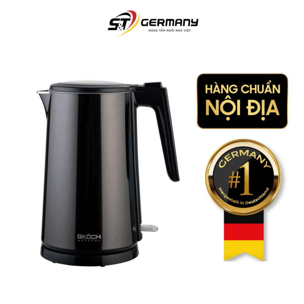Ấm siêu tốc GKÖCH 1800W HB-K102 màu đen