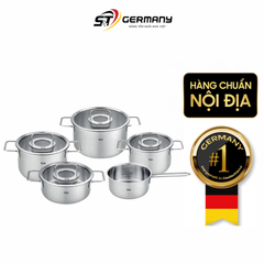 Bộ nồi Fissler Pure Collection 5 món vung kính kèm quánh made in Germany