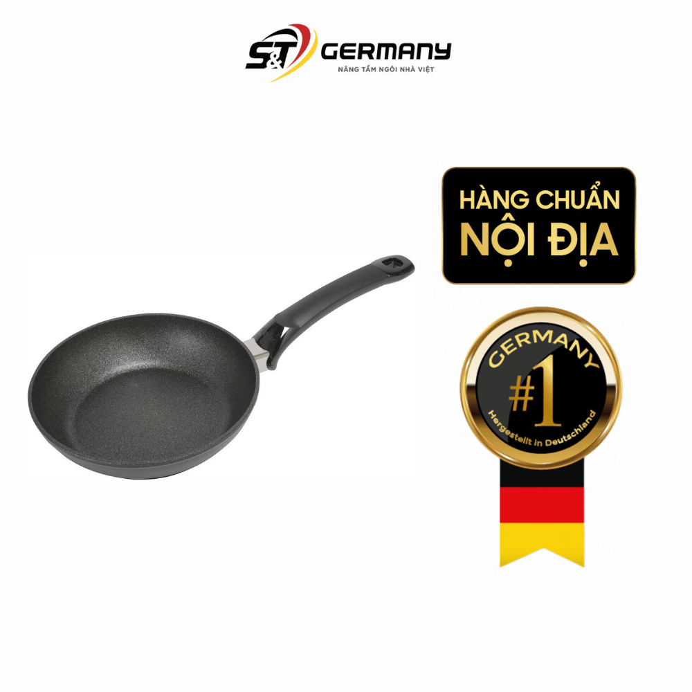 Chảo chống dính Fissler Adamant Classic 24cm kèm vung kính made in Germany