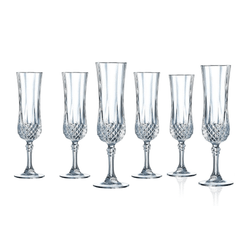 Set 6 ly champagne Longchamp 120ml