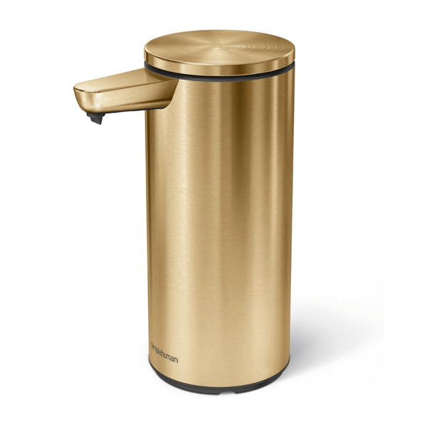 Chiết xà phòng cảm ứng Simplehuman màu vàng model mới
