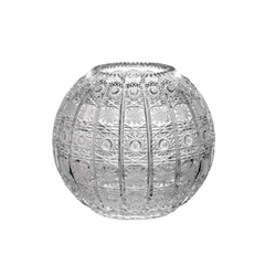 Lọ hoa cầu tròn pha lê Bohemia hình cầu M57 20cm