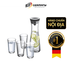 Bộ bình nước thủy tinh WMF basic 5 món gồm 1 bình và 4 cốc