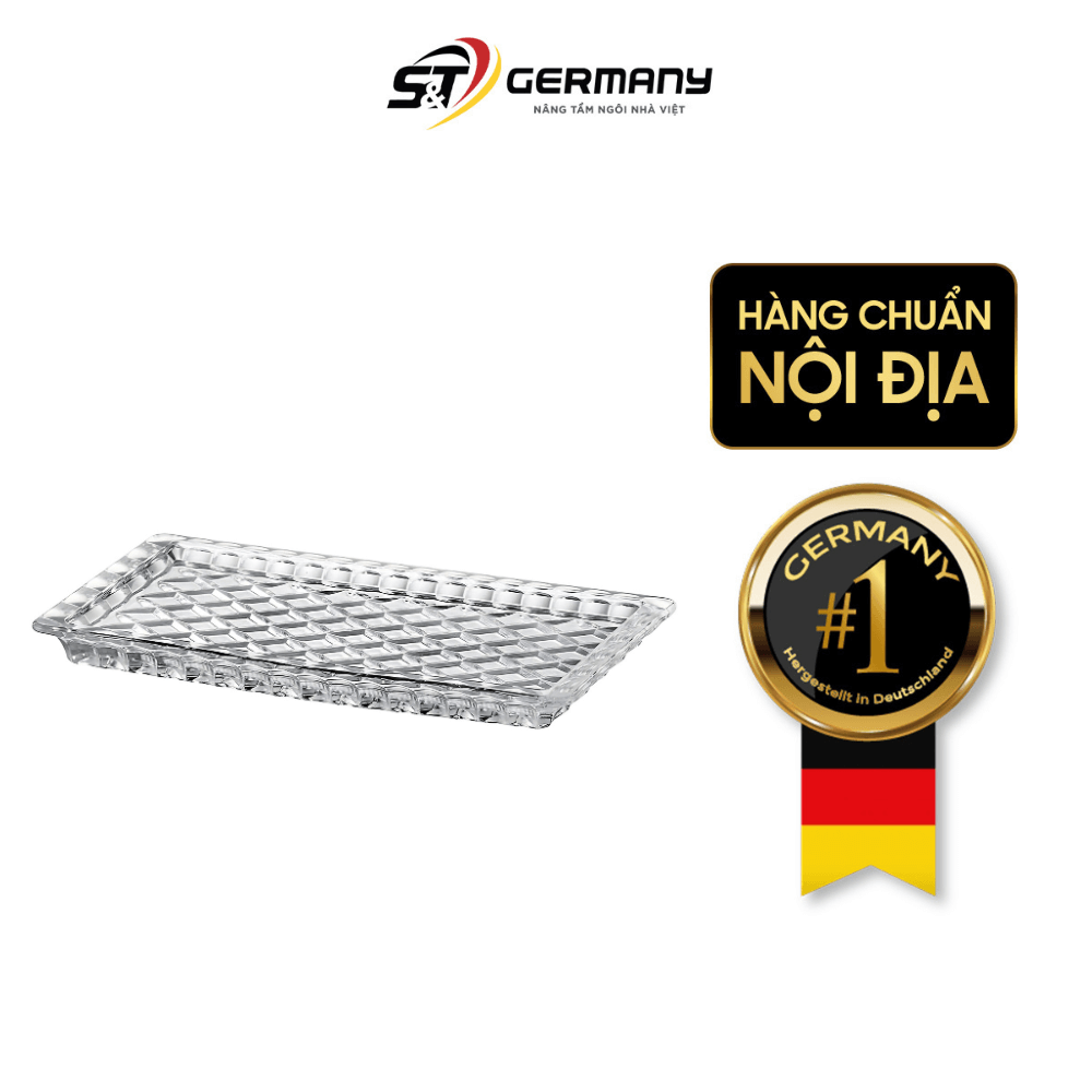 Đĩa pha lê Bohemia Crystal 19cm