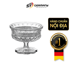 Thố pha lê có nắp chân đế Bohemia Alexandria 15cm