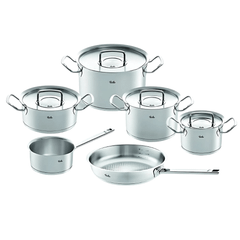 Bộ nồi Fissler Profi set 6 món kèm quánh và chảo inox size 24cm vung inox made in Germany