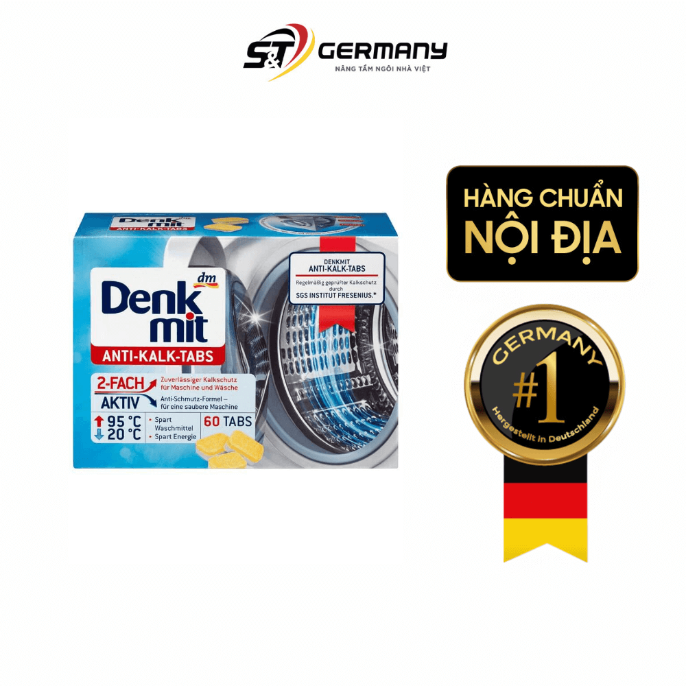 Viên tẩy lồng giặt an toàn Denkmit made in Germany